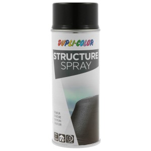 Dupli-Color Spray Strutturato, Nero opaco, bomboletta da 400ml. Spray per superfici ruvide.