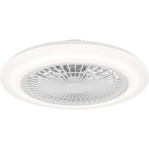 Ventilatore da soffitto bianco Eglo Windley con illuminazione LED, Ø 49,2 cm.