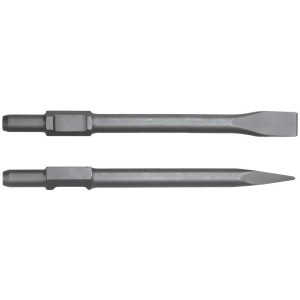 Marteau piqueur Einhell TC-DH 43 : burin pointu et plat pour machines de construction.