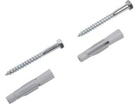 LUX Allzweckdübel mit Aussensechskantschrauben Ø 10 x 56 mm / 4 Stk.