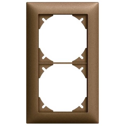 Feller Cadre de recouvrement encastré EdizioDue Coffee T. 2 x 1