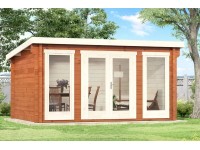 Carlsson Holz-Gartenhaus Pultdach Druckimprägniert 400 cm x 294 cm