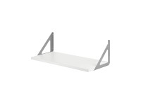 Regal-Set Shelf+ Triangolo Silberfarben-Weiss 60 x 25 x 1,9 cm