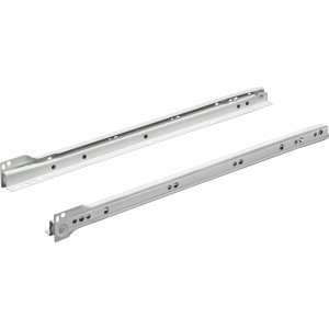 Guide a rulli ad estrazione parziale Hettich FR 302, 250 mm, acciaio verniciato a polvere bianco, 1 pezzo.