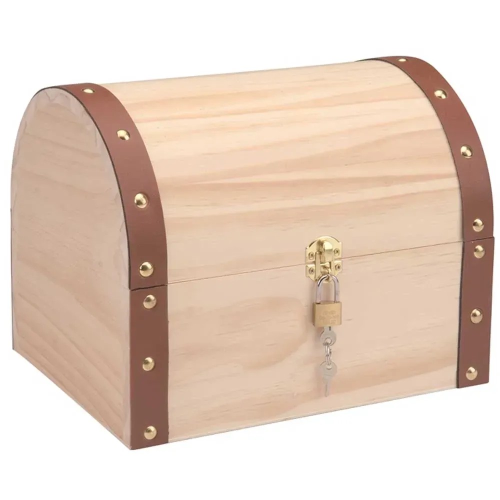 Schatztruhe und Schloss FSC®-zertifiziert 270 x 180 x 200 mm kaufen bei OBI