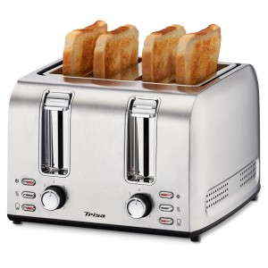 Trisa Toaster Toast 4 All per 4 fette, design in acciaio inox con toast.