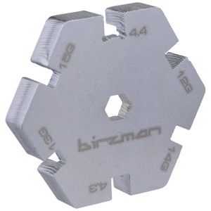Birzman Nippelspanner Universal: Werkzeug für Fahrradreparatur mit verschiedenen Größen.