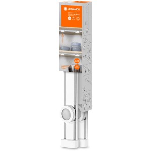 Ledvance LED-Unterbauleuchte Linear mit Magnetschiene und 2 Spots, Verpackung.