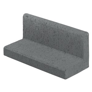 Angolo per bordatura Kann antracite (33x16,5x15cm) in cemento per bordi di prati e aiuole.