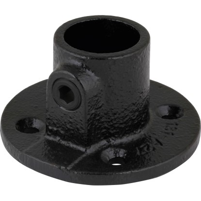 Fussplatte Schwarz Ø 8 cm