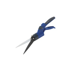 Cesoie per erba LUX, 110 mm, con manico blu e lama antiaderente.