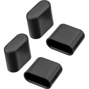 Set di piedini per sedia impilabile Sacramento, 4 pezzi, plastica, ricambi per sedie da giardino.