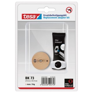 Tesa Kit de fixation de rechange Bath Spare BK 73, 3 pièces, pour crochets adhésifs.