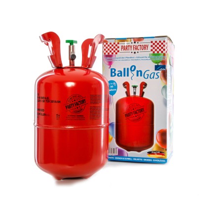 Party Factory Einweg-Heliumflasche Rot 0,25 m³