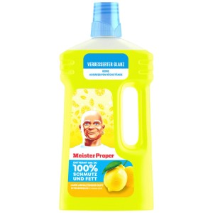 Meister Proper Detersivo Multiuso Freschezza Agrumi, flacone da 1 l per pulizia senza aloni e brillantezza.