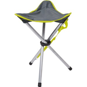 Sgabello pieghevole a treppiede Happy People in acciaio per campeggio e outdoor.