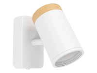 Eglo Spot Consuma GU10 acciaio legno Bianco (HxLxP) 138 x 135 x 80 mm