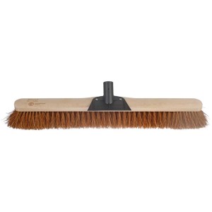 Tête de balai Ebnat Oeko 60 cm avec poils en coco et support en plastique pour manche en bois.