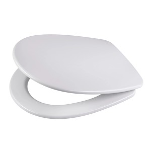Abattant WC Diaqua Brest all in one blanc avec fermeture ralentie.