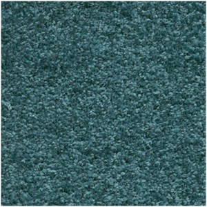 Moquette turquoise Irina au mètre (largeur 4 m). Tapis shaggy facile d'entretien.