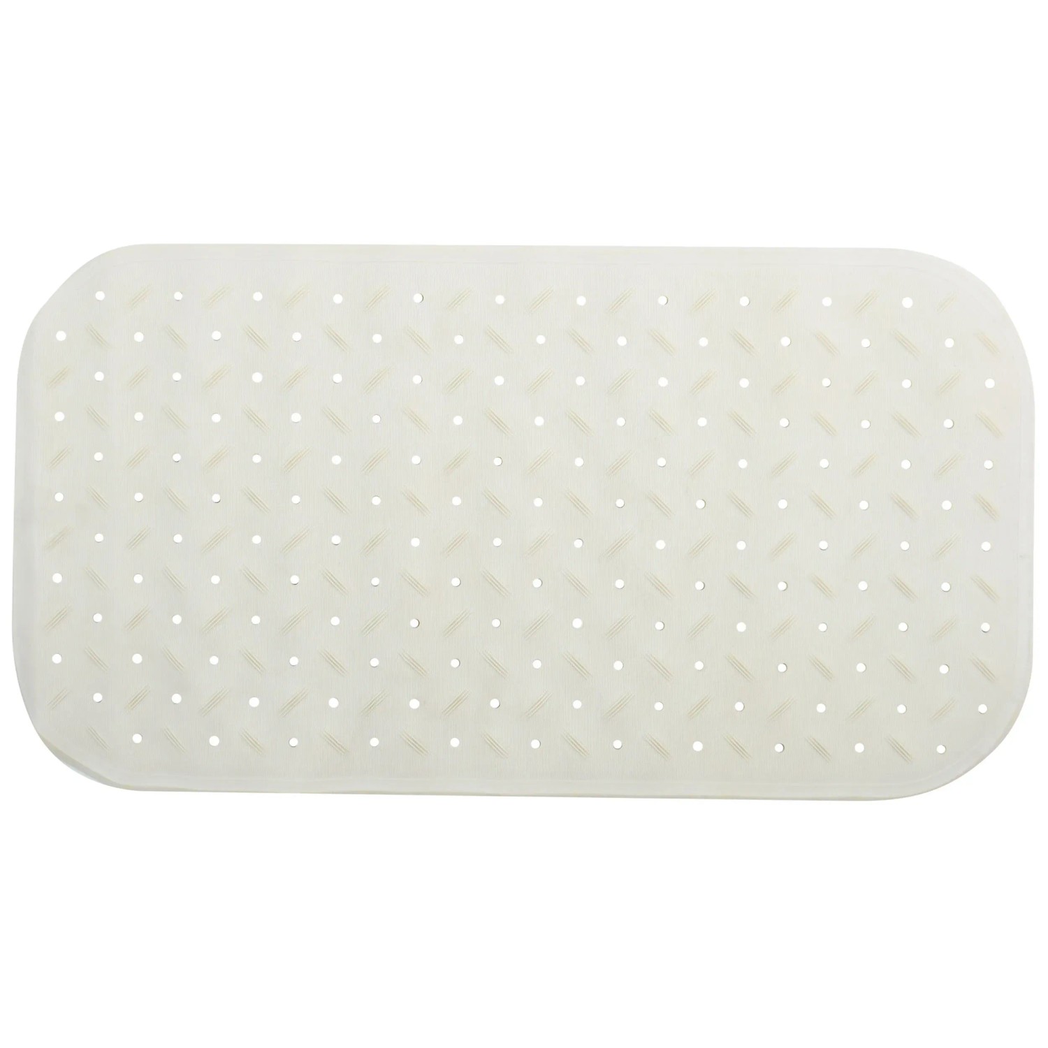 Rutschfeste Duschmatte Aus Luffa-Material – 40,6x90,6 Cm, Für Dusche & Badewanne, Beige