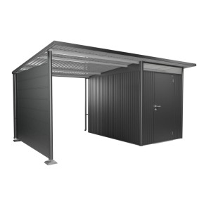 Tetto laterale Biohort per casetta da giardino AvantGarde A3/A7, taglia L, grigio scuro metallizzato