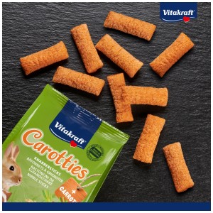 Vitakraft Carotties snack per conigli, con carote, confezione da 50g.