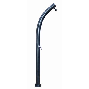 Doccia solare curva in PVC, 20 l, con miscelatore caldo/freddo per il giardino.
