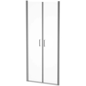 Baliv DUK-90.61P porta doccia a battente con telaio cromato, 195x90cm, per doccia