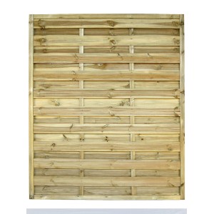 Clôture de jardin Rhodos, pin imprégné vert, 180x150cm, clôture en bois pour jardin et terrasse.