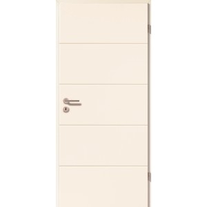 Porta interna bianca Straight Line decoro, 75x203 cm, sinistra.