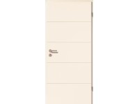 Zimmertür Straight Line Dekor DIN rechts Weiss 198,5 x 73,5 x 3,9 cm