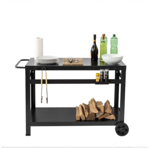 Feu du Jardin Chariot de service et barbecue 81 x 129 x 60 cm