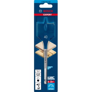 Bosch Expert Selfcut Flachfräsbohrer, 40 mm, für schnelles Bohren in Holz.