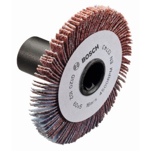 Bosch Rouleau à lamelles LR 5/K120 pour PRR 250 ES, accessoire pour meuleuse d'angle.
