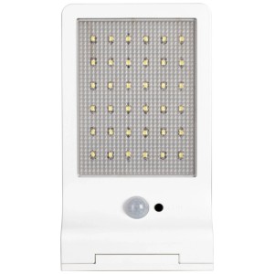 Lampada da esterno a LED Osram Door Solar bianca in plastica con sensore di movimento.