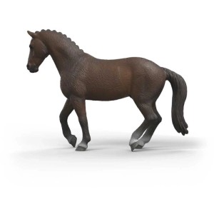 Schleich Horse Club KWPN stallone (14919) con criniera intrecciata e segni bianchi.