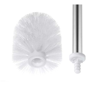 WC-Bürstenkopf der Diaqua® WC-Bürsten-Garnitur Pinta Weiss mit Chromstiel.