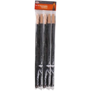 Set di torce da giardino, 5 pezzi, confezionato. Ideale per feste in giardino e campeggio, con protezione per le mani.