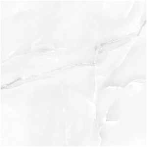 Piastrella da pavimento in gres porcellanato lucido Onix Cloud, 60x60 cm, effetto marmo.
