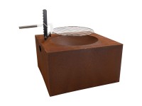 Nouvel Grill- und Feuerstelle Piazza Stahl Rostfarben (HxBxT)43 x 70 x 70,5 cm Nouvel Grill- und Feuerstelle Piazza Stahl Rostfarben (HxBxT)43 x 70 x 70,5 cm