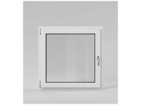 Roro Dreh-Kippfenster Standard Weiss/Weiss DIN links 100 x 100 cm