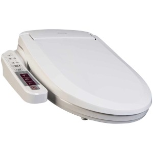 Abattant WC bidet Blooming NB-1160D blanc avec panneau de commande pour nettoyage intime et séchoir à air chaud.