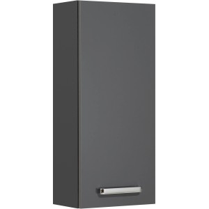 Meuble haut de salle de bain Pelipal 311 Mainz, anthracite, 30 cm de large. Armoire avec poignée.