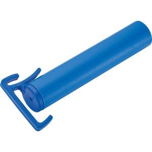 Butée d'eau WC bleue pour réservoirs, accessoire d'économie d'eau.