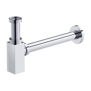 Sifone Slim baliv per lavabo 60cm, finitura cromata.