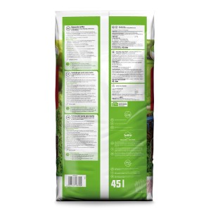 Terreau gazon GROW by OBI, sans tourbe, sac de 45 l, idéal pour la création et la réparation de pelouse.