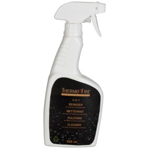 Thermofire 2in1 Detergente per grill, flacone spray 500ml, per grill e vetri camino.