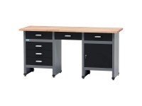 Küpper Werkbank Modell 12570 Schwarz-Hellgrau (HxBxT) 84 x 170 x 60 cm