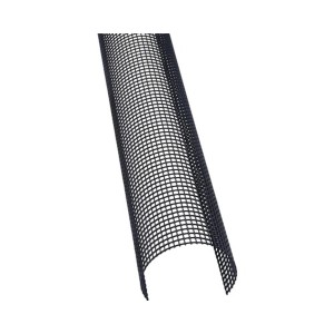 Paragoccia Marley Poly-Net per grondaie RG 100/125, dettaglio della rete in plastica nera.